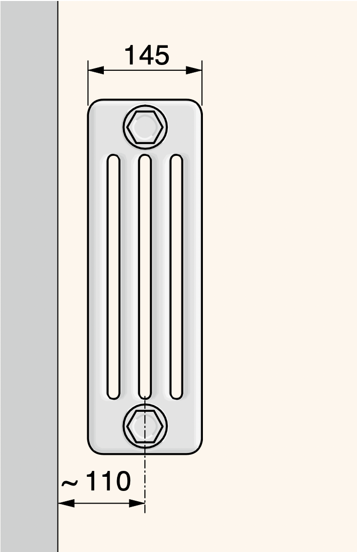 Трубчатый радиатор Kermi 4055